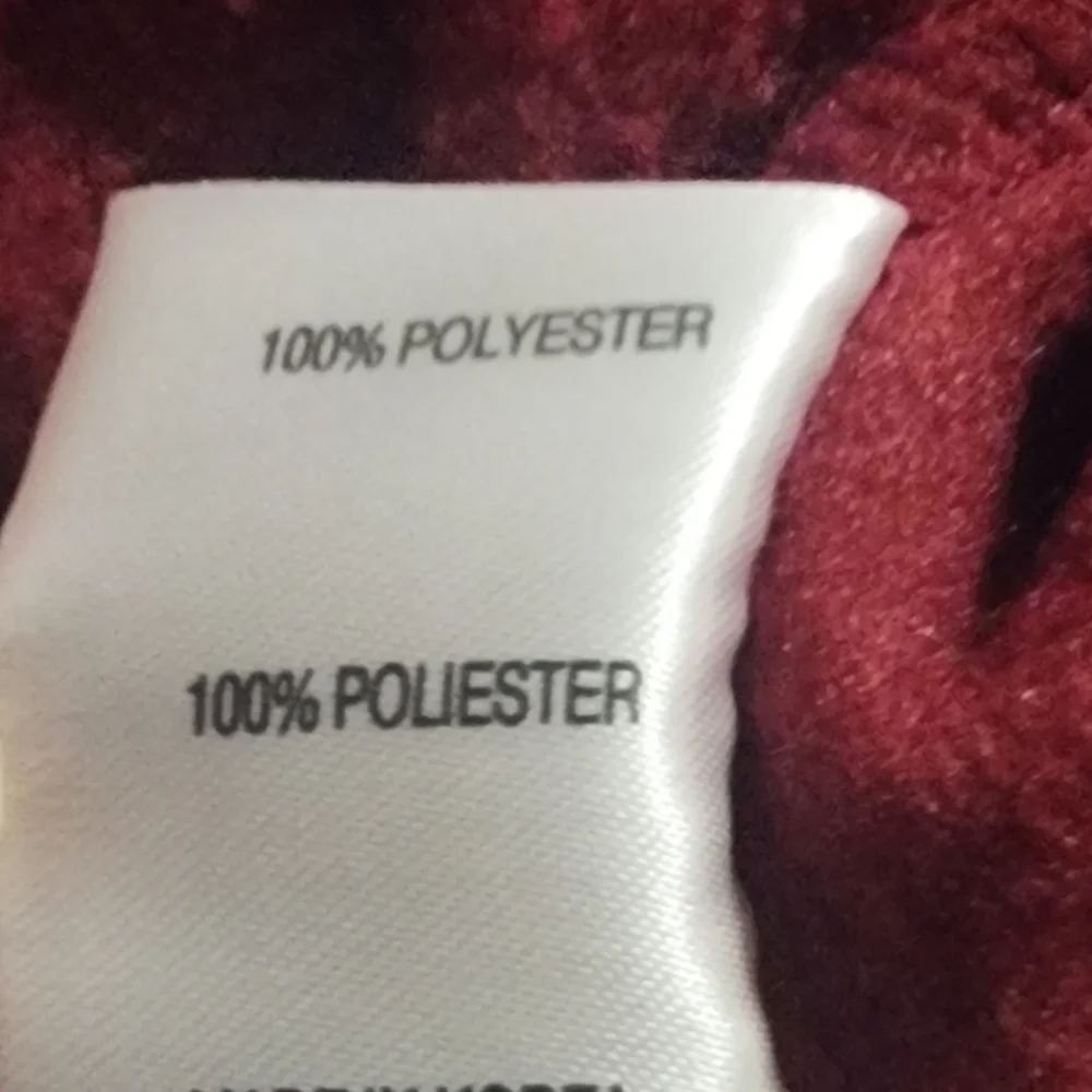 WEATHRPROOF Pullover 1/4 Zip Fleece Men's Burgundy Pocketed Jacket Sz. L